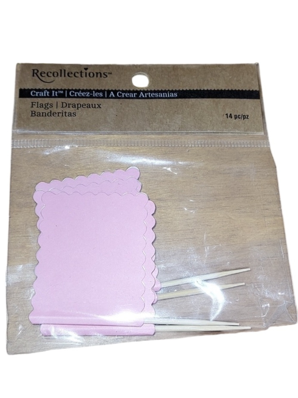 RECOLLECTIONS pink flags 14 pc